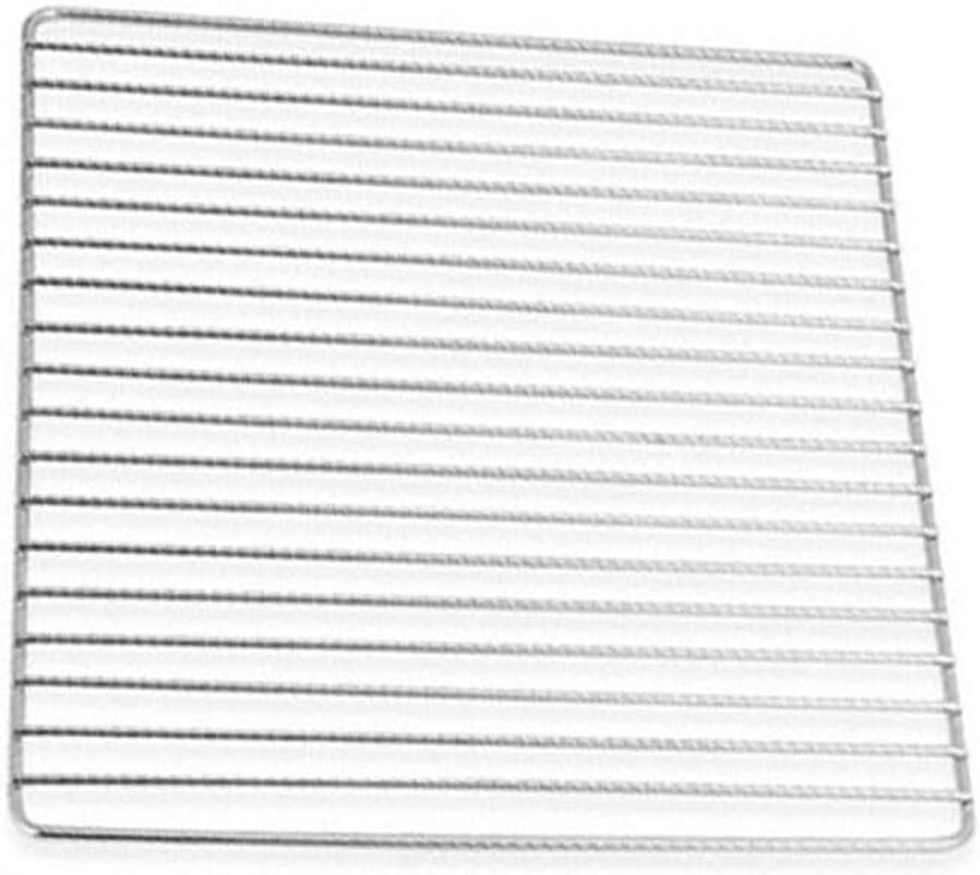 BBQ Grill Rooster RVS Gaas Buiten Koken Gelijkmatige Warmte 30x25 of 30x45cm Zilver