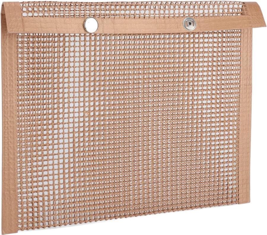 BBQ Grill Tassen Grillnet Tassen Barbecueën Non-stick Coating Grote Capaciteit Zwart