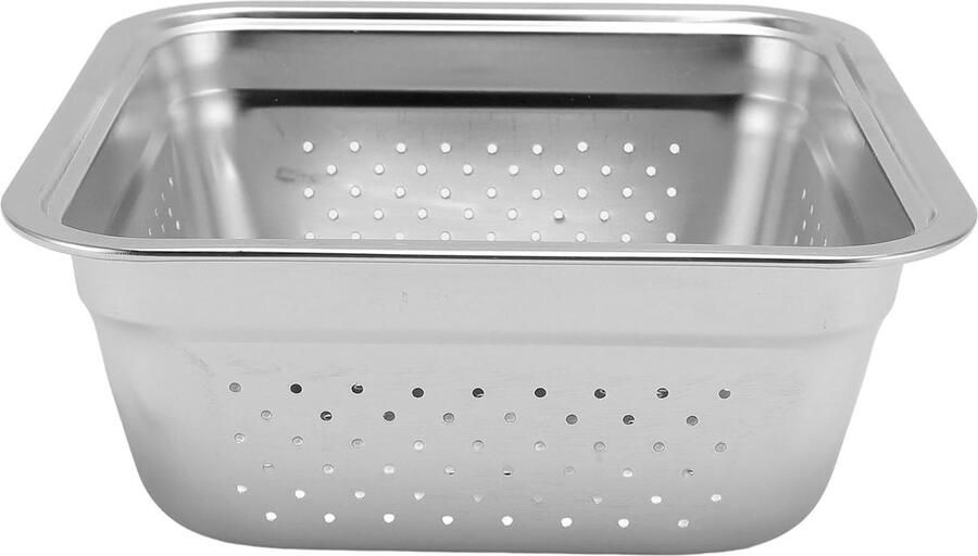BBQ Grillmand Friteuse mand Buitenkoken Antiaanbak 4 Liter Zilver