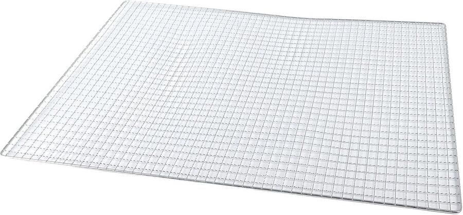 BBQ Grillmand RVS Buiten Grillen Roestvrij Staal 40x25cm Zilver