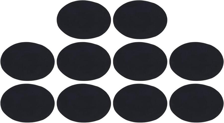 BBQ Grillmat Bakmat Grill Veilig Grillen Antiaanbaklaag 10 Stuks Zwart