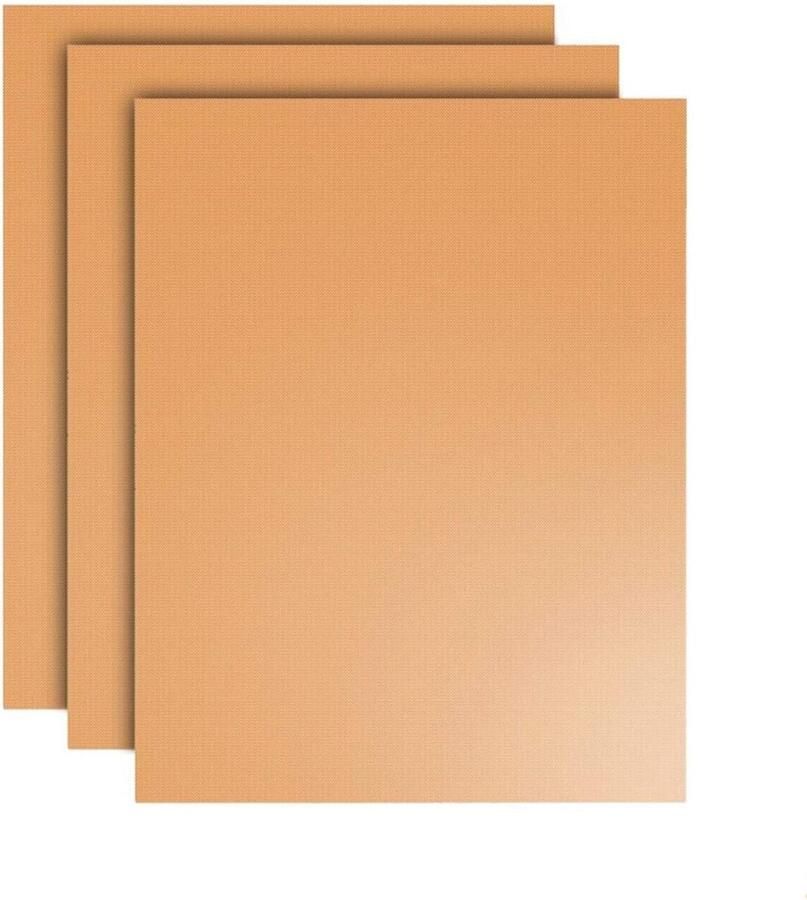 BBQ Grillmat Goud 33 x 40 cm Herbruikbare Antiaanbaklaag van PTFE Voor Barbecue en Oven