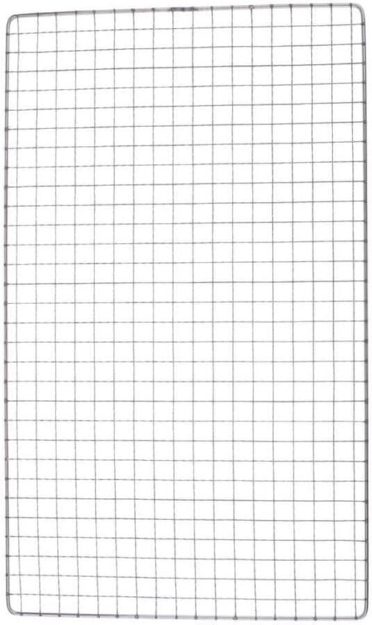 BBQ grillmat Grill rek Eten bereiden Roestvrij staal 26x44cm Zilver