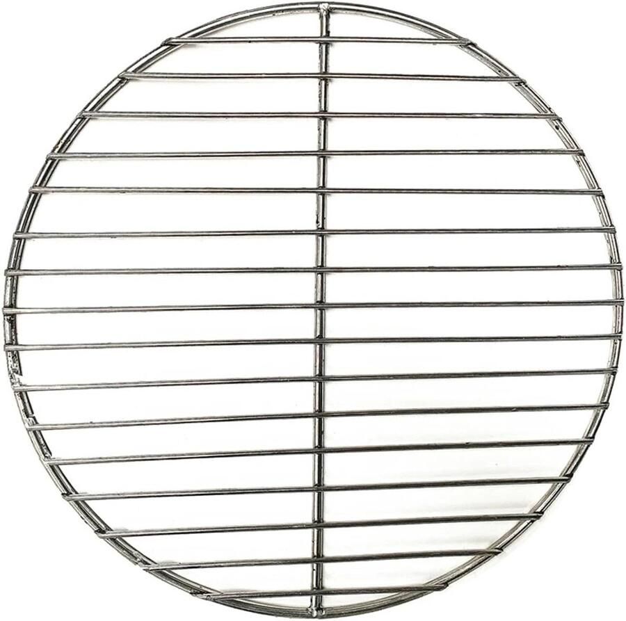 BBQ Grillmat Rooster Mat Gelijkmatig Koken Duurzaam RVS Gaas 30 cm Diameter Zilver