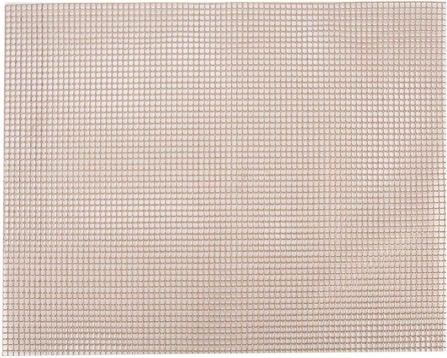 BBQ Grillmat Herbruikbare Mat Buiten Koken Non-stick Oppervlak 1x1 cm Bruin