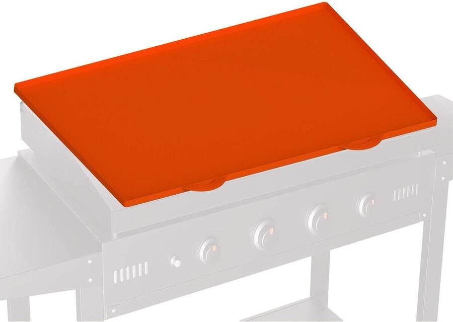 BBQ Grillmat Herbruikbare Pad Buiten Koken Hittebestendig Siliconen Tot 400°C Oranje