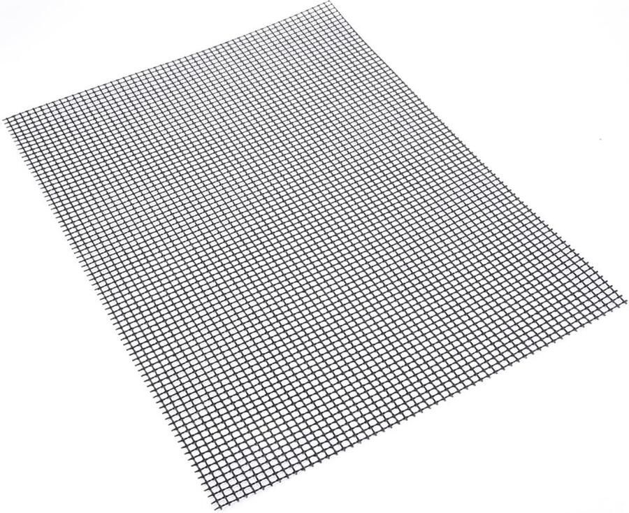 Bakmat voor barbecue Grillmat Anti-aanbak Veilig Grillen Voedsel Plakt Niet 33 x 40 cm Zwart