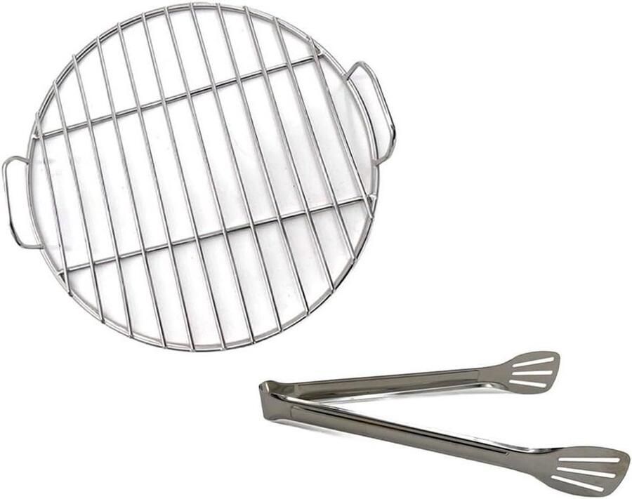 BBQ Grillmat Rooster Mat Veilig Grillen Antiaanbaklaag 33 cm Zilver