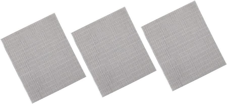 BBQ Grillnet Barbecue Mat Buiten Grillen Non-stick Glasvezel 40 x 33 cm Zwart