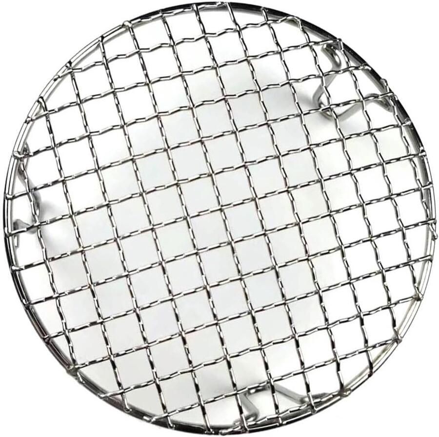BBQ Grillnet Barbecue rooster Buiten koken Gelijkmatige verwarming 25cm Zilver