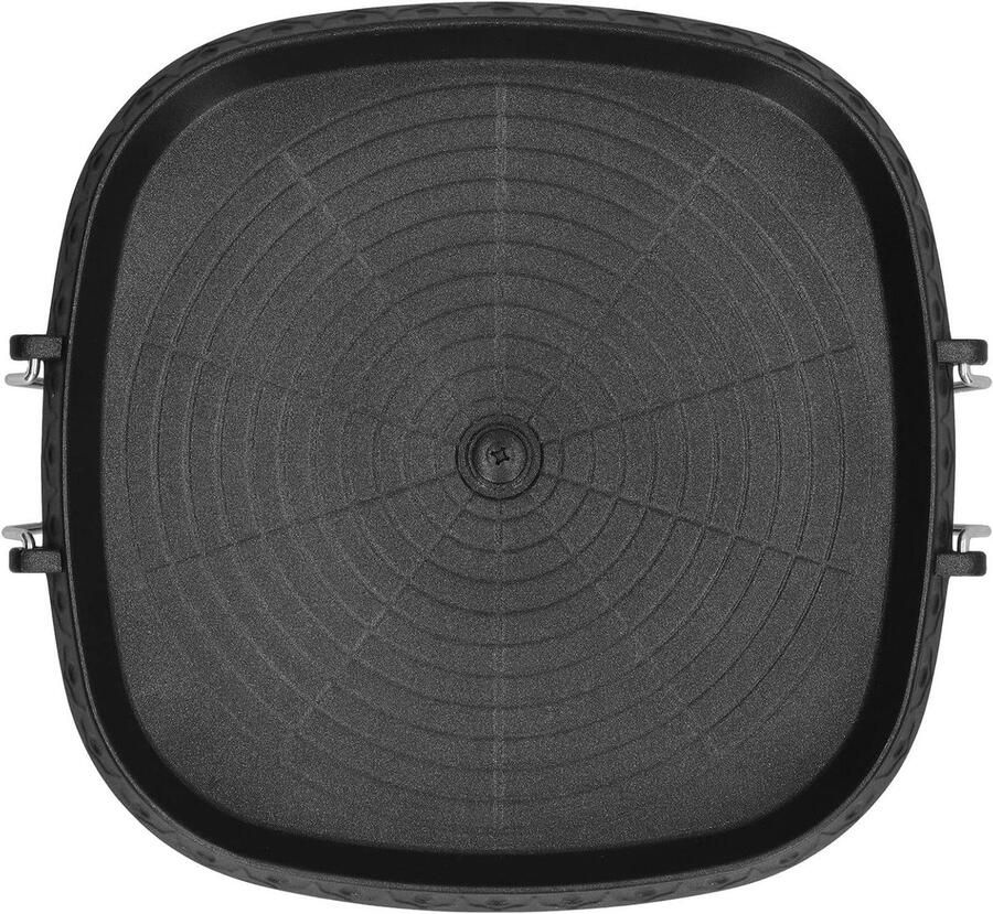 BBQ Grillpan Bakplaat Vlees Buiten Grillen Antiaanbaklaag 36 x 36 cm Zwart