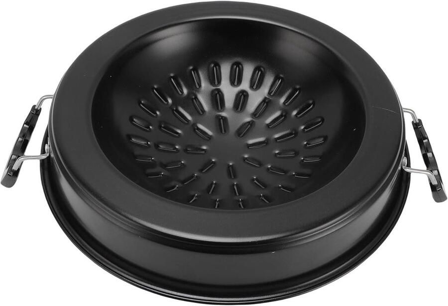 BBQ Grillpan Hotpot Pan Gezellig Eten 2-in-1 Functie 30 cm Zwart