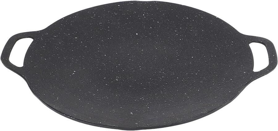 BBQ Grillpan Ronde Bakplaat Buiten Koken Anti-aanbaklaag 33 Cm Zwart