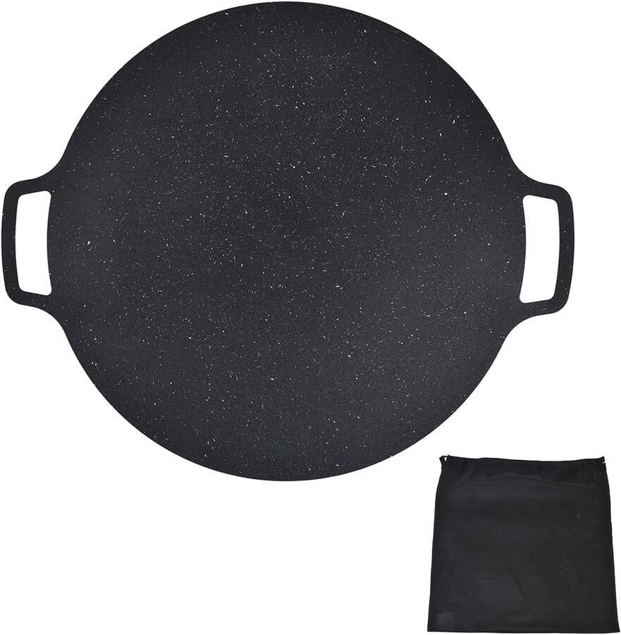 BBQ Grillpan Ronde Grillplaat Koreaanse BBQ Antiaanbaklaag 36 cm