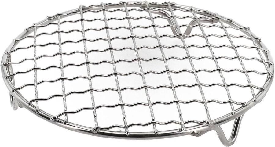 BBQ Grillrooster Barbecue Net Buiten Koken Roestvrij Staal 35 cm Zilverkleurig