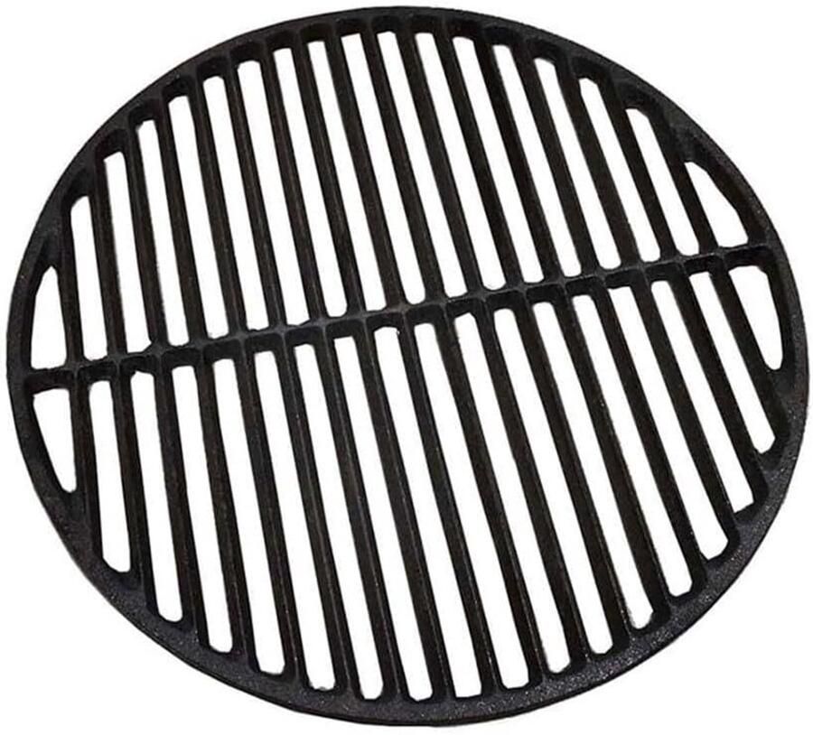 BBQ Grillrooster Kookrooster Gietijzer Buiten Koken Zwaar Uitgevoerd 38 cm Diameter Zwart