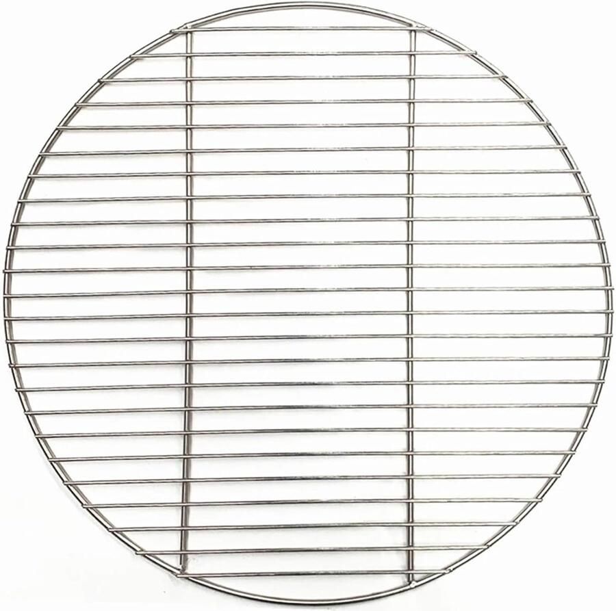 BBQ Grillrooster Roestvrij Staal Buiten Grillen Non-stick Coating 40cm Diameter Zilver