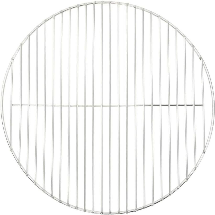 BBQ Grillrooster Rond Grillplaat Barbecue Buiten Koken 304 Roestvrij Staal Ø47 cm Zilver
