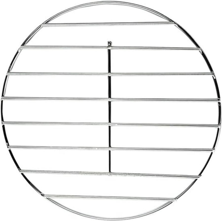 BBQ Grillrooster Rond Rooster Buiten Koken Roestvrij Staal 30 cm Zilver