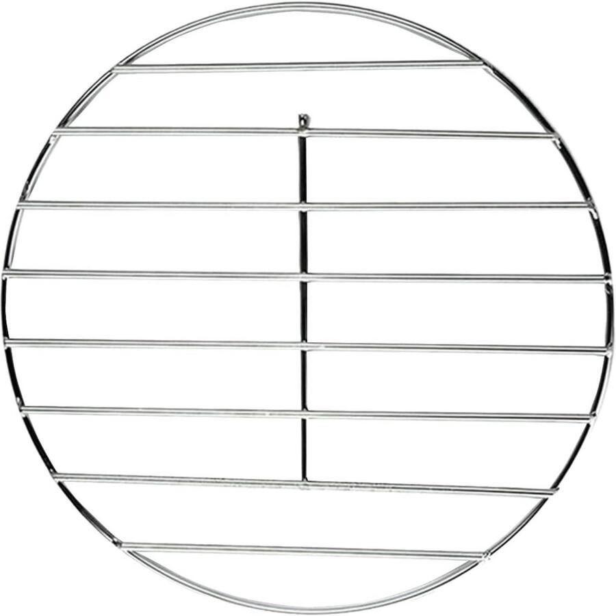BBQ Grillrooster Rond Rooster Buiten Koken Roestvrij Staal 30 cm Zilver