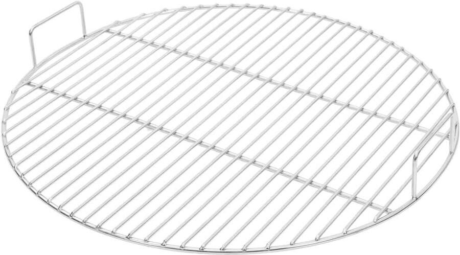 BBQ Grillrooster RVS Kookrooster Buiten Koken Roestvrij Staal Ø54 cm Zilver