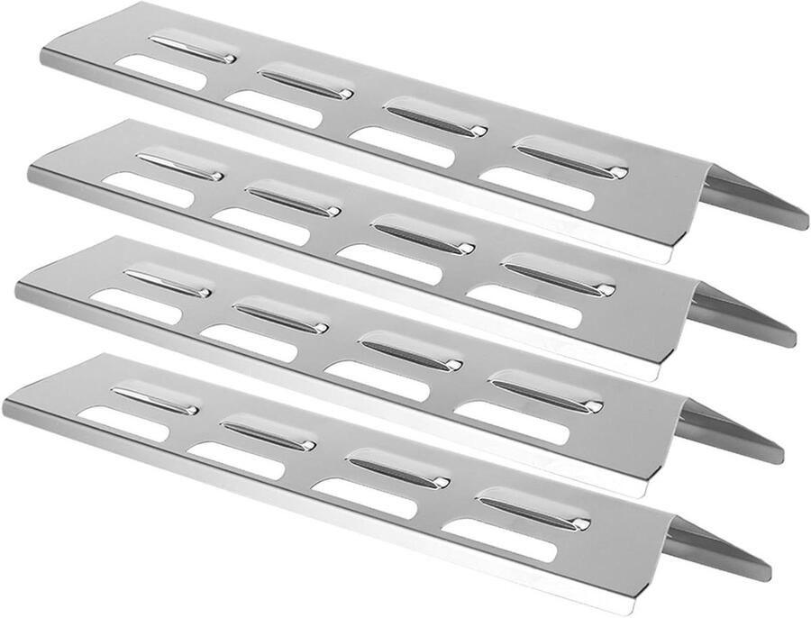 BBQ Hitteplaat Grill Afdekking Buiten Grillen Roestvrij Staal 408 cm Zilver