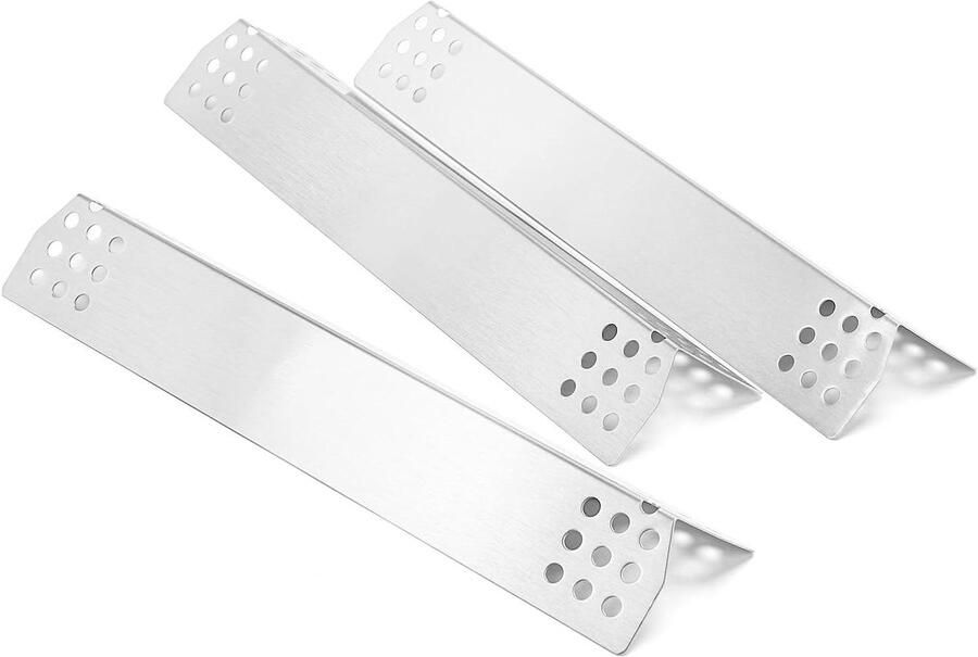 BBQ Hitteplaat Vlamverdeler Grill Beschermen Roestvrij Staal 37 cm Zilver