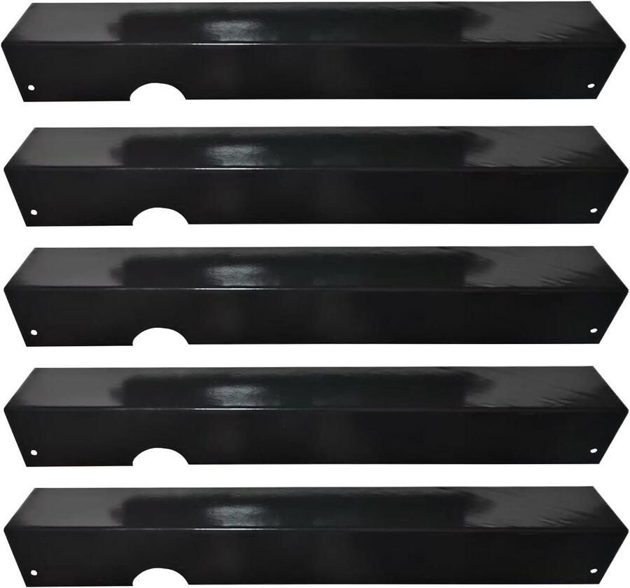 BBQ Hitteplaten Grill Accessoires Buiten Koken Roestvrij Staal 46x16x16 cm Zwart