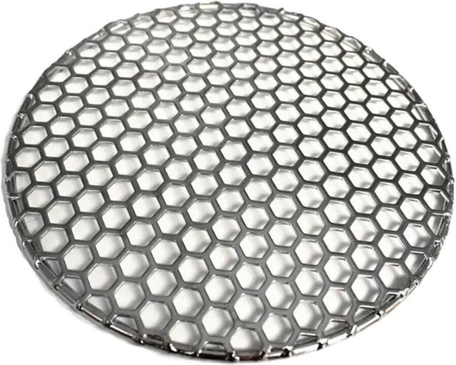 BBQ Houtskoolrooster Grillrek Buiten Koken Cellulaire Gaten 33CM Diameter Zilver