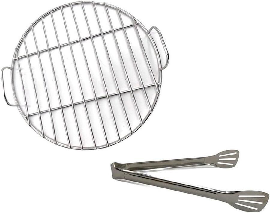 BBQ mat Grill accessoire Veilig koken Inclusief handige clip 38 cm Zilver