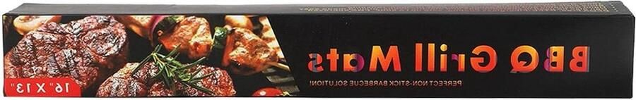 BBQ Mat Grillmat Kookplaat Buiten Koken Snijdbaar Herbruikbaar 40 x 33 cm Zwart