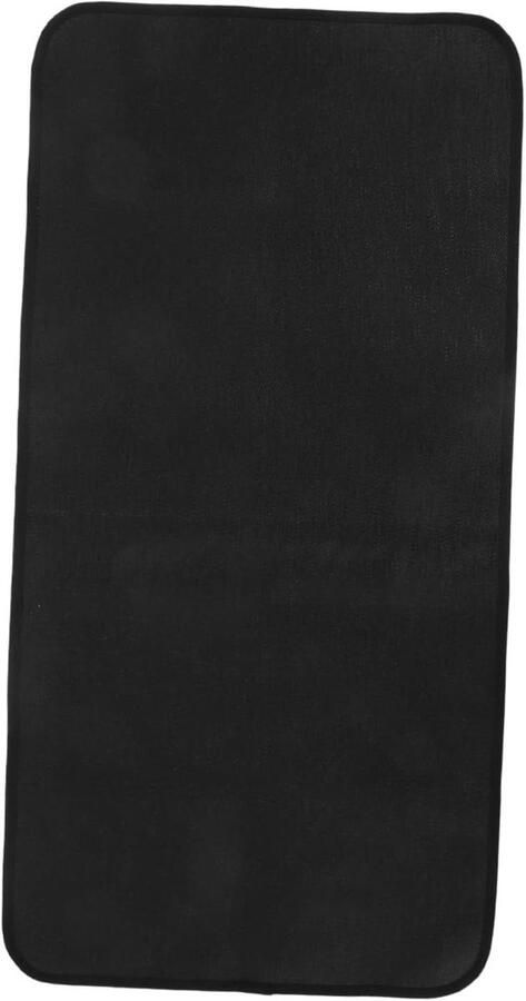 BBQ Mat Onderlegger Grill Terras Beschermen Hittebestendig 102 x 50 cm Zwart