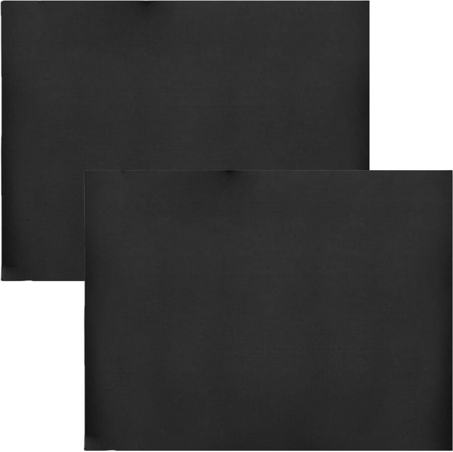 BBQ Matten Grill Platen Gezond Grillen Hittebestendig Anti-aanbak 2 stuks 40x50 cm Zwart
