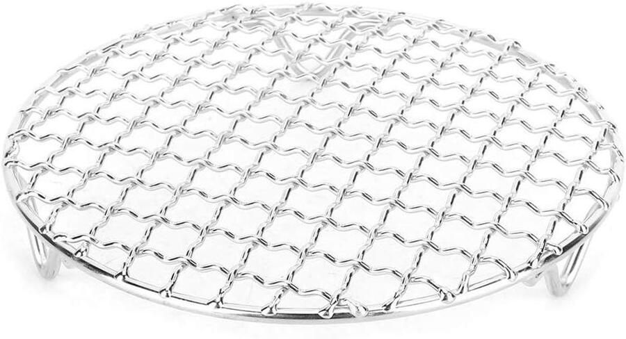 BBQ Net Grill Net Barbecue Vlees Roestvrij Staal 16.5 cm Zilver