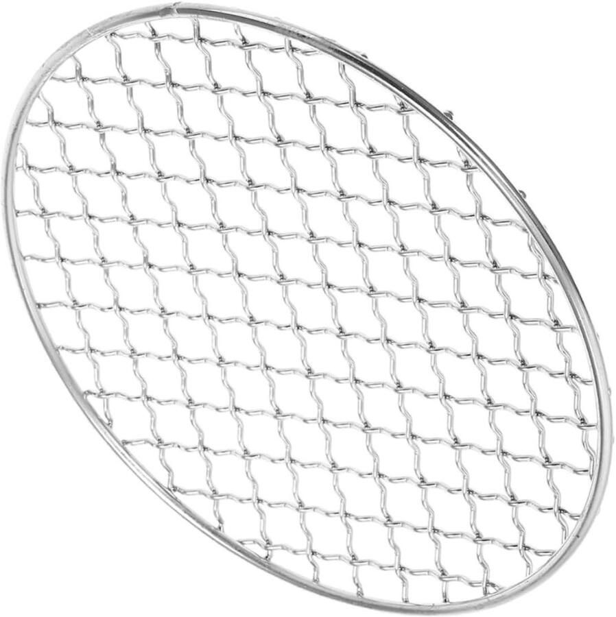 BBQ rooster Grill net Buiten koken Gelijkmatige warmte 20 cm rond Zilver