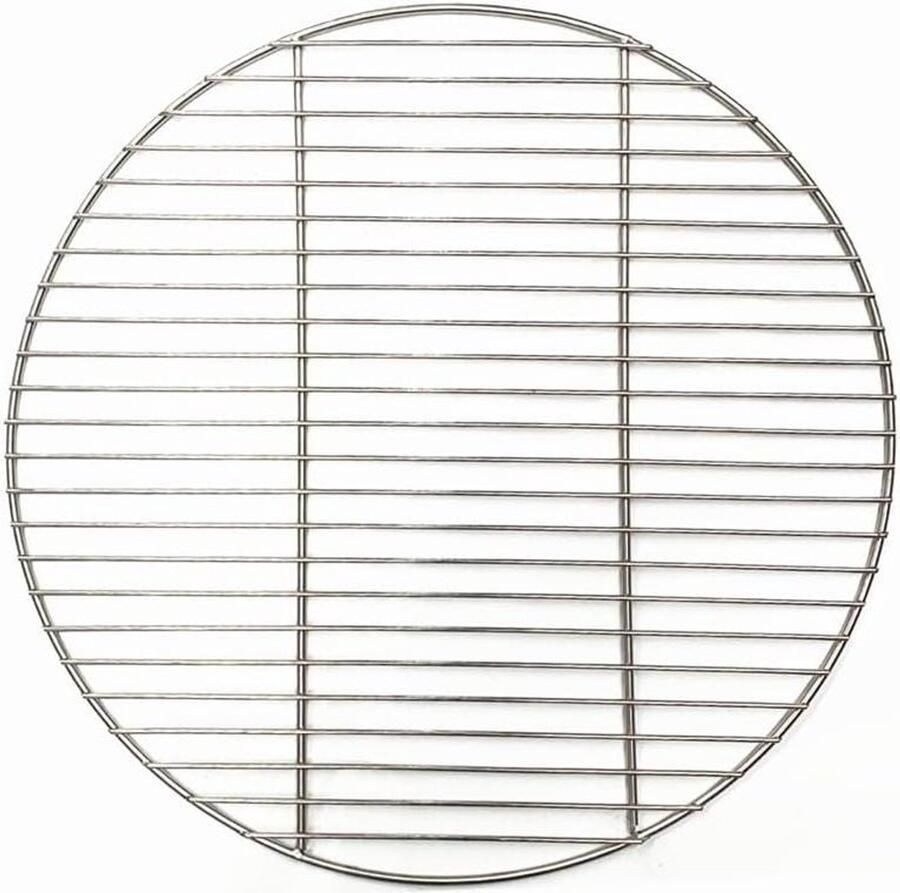 BBQ Rooster Grill Net Buiten Koken Gelijkmatige Warmte 48cm Diameter Zilver