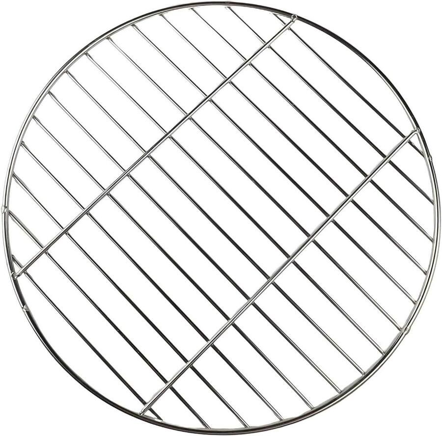 BBQ rooster Grill net Buiten koken Roestvrij staal 40cm Zilver