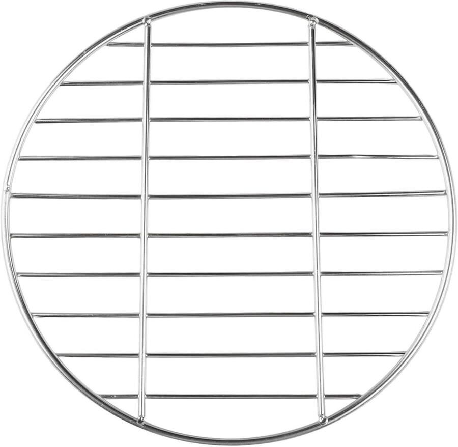 BBQ Rooster Grill Net Buiten Koken Uniforme Verwarming 30 cm Zilver