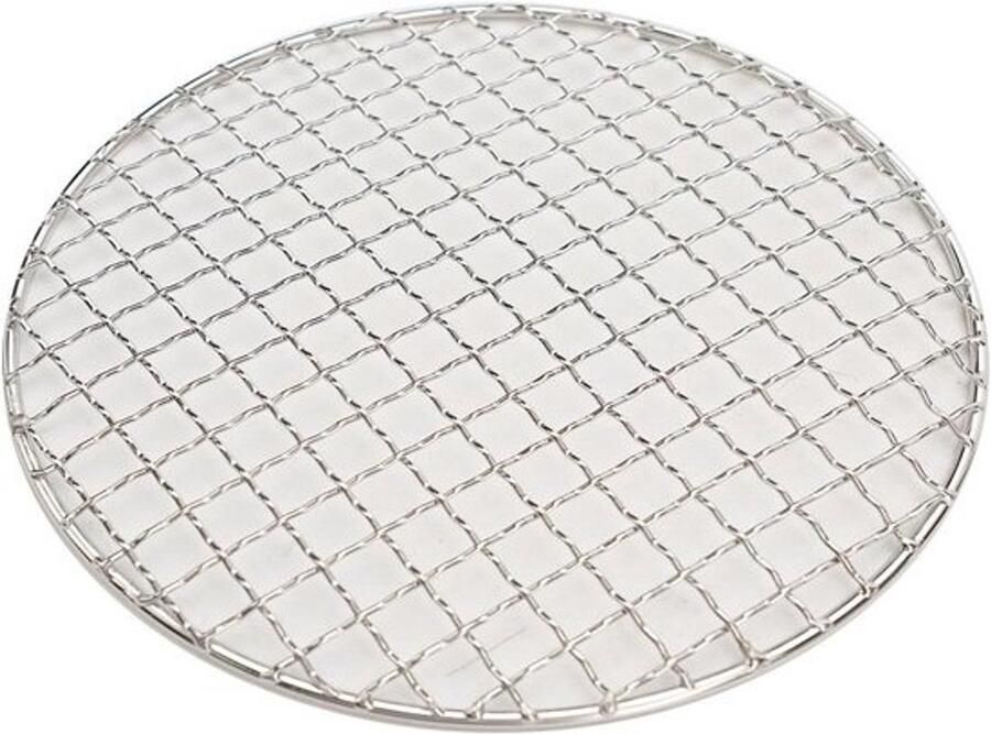 BBQ rooster Grill rek Buiten koken Roestvrij staal 20 cm diameter Zilver
