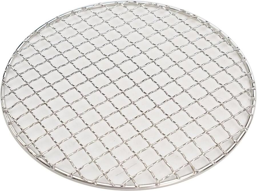 BBQ rooster Grill rek Buiten koken Roestvrij staal 20 cm diameter Zilver