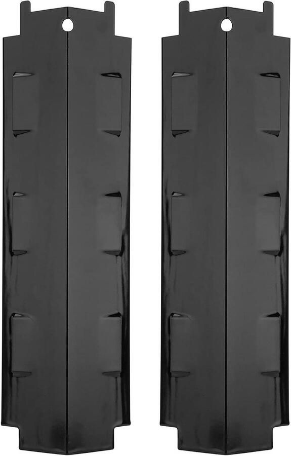 BBQ Verwarmingsplaat Grillplaat RVS Gelijkmatig Grillen Roestvrijstalen Constructie 37.1 x 10.8 cm Zwart