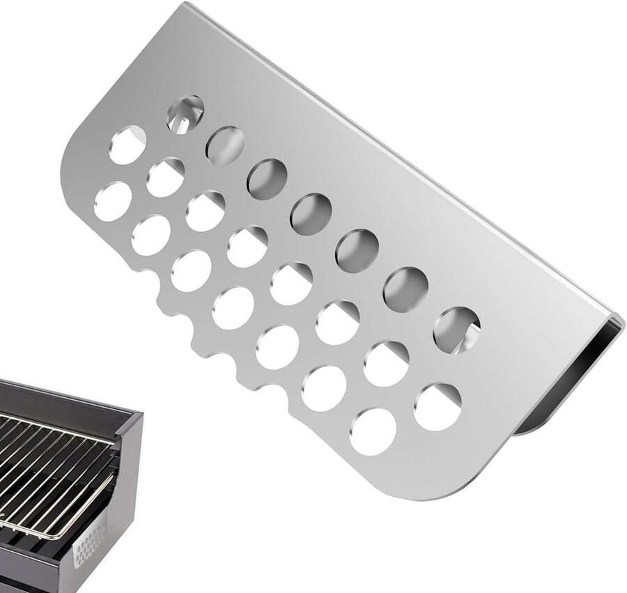 BBQ Vet Guard Grill Afvoerblok Vetspatten Beheersen Efficiënte Voedselvangst 14 x 6 cm Zilver