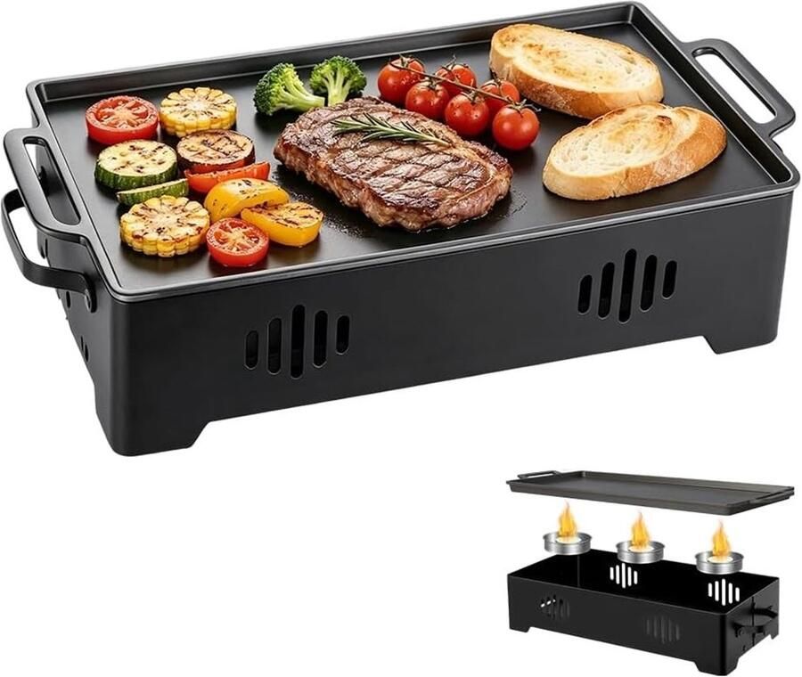 BBQ warmhoudplaat voor grillgerechten barbecueplank en warmhoudcontainer voor buiten ideaal voor tuinfeesten en barbecueaccessoires
