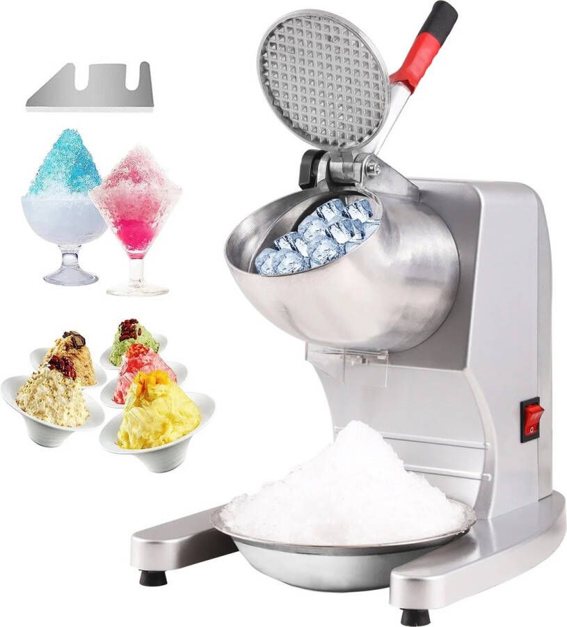 Bealive Ice crusher machine Ijscrusher Ijs blender W 4 Bladen Roestvrij Staal