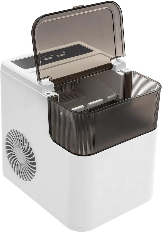 Bearly IJsmachine IJsblokjes Machine IJsblokjesmaker Elektrisch IJsblokjes 1.4L Lengte 29CM X Breedte 23CM X Hoogte 28CM Wit