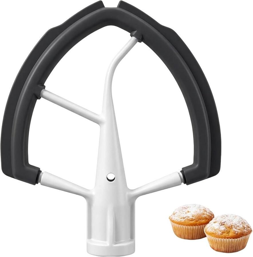 Beater Vervangingsaccessoire voor 5.5-6 Quart Keukenmachines Duurzaam en Vaatwasserbestendig Inclusief Siliconen Schraper en Mixaccessoire