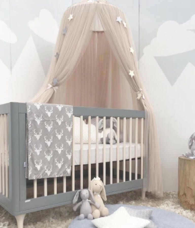 Bedhemel voor kinderkamer 360 graden bescherming hemelbedgordijnen 300x60 cm