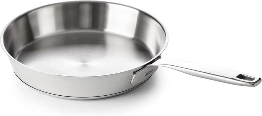 Beka Maestro Koekenpan RVS 20 cm Zonder Anti-aanbaklaag Geschikt voor Alle Warmtebronnen en Inductie