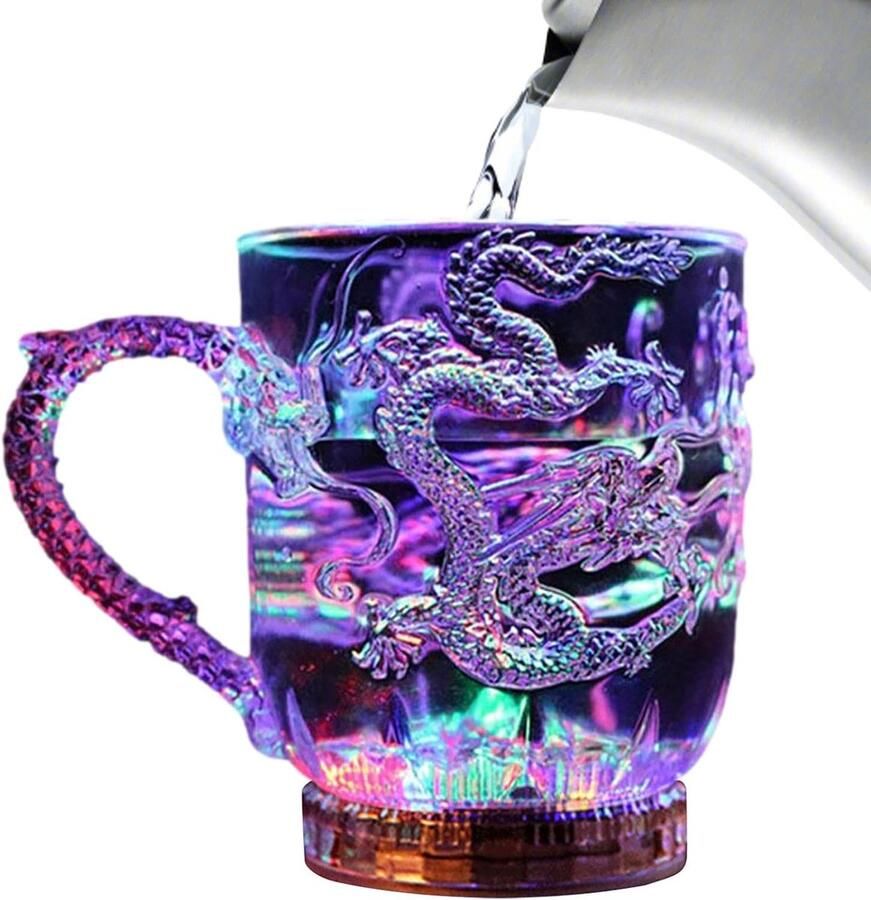 Bekers Kleurveranderende Lichtgevende Acryl Koffiebeker Wijn