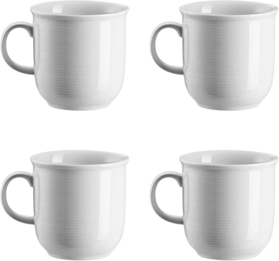 Bekers met handvat Koffiekopjes Mokken Warme Dranken Drinken Magnetronbestendig 036 liter Wit